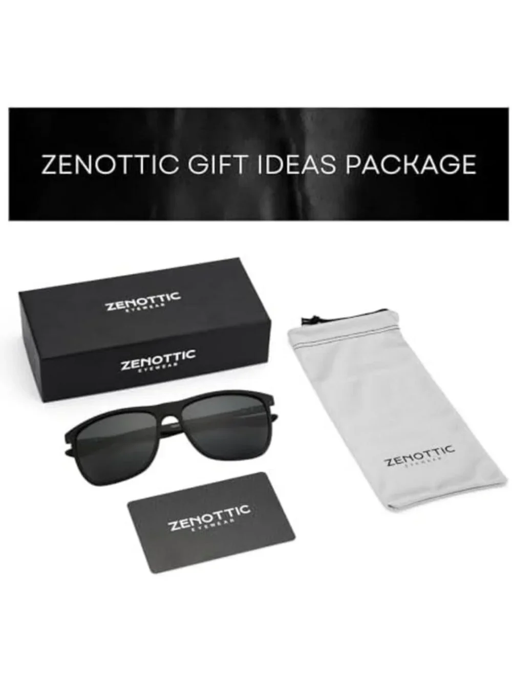 Ultralight Square Polarized Sunglasses for Men | UV400 Protection, Carbon Fiber